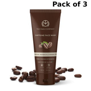 Pack of 3 Caffeine Face Wash at Rs 449 (Code: TMC499 & 10% Prepaid off)